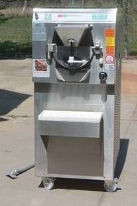 lot 83 image: CARPIGIANI MARBLE SLAB COMMERCIAL ICE CREAM MACHINE, LB502 ON CASTERS , WORKING WHEN REMOVED FROM SERVICE&nbsp