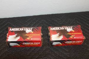 lot 18 image: TOTAL OF 2 BOXES AMERICAN EAGLE 38 SPECIAL 130 GRAIN FULL METAL JACKET PISTOL CARTRIDGES