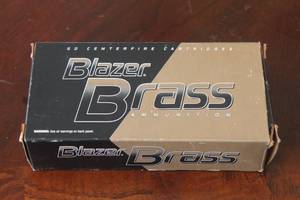 lot 152 image: BLAZER BRASS 50 CENTERFIRE 40 S&W 165 GRAIN FMJ CARTRIDGES
