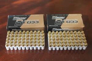 lot 155 image: TOTAL OF 2 BLAZER BRASS 9MM LUGER 115 GR FMJ CENTERFIRE CARTRIDGES