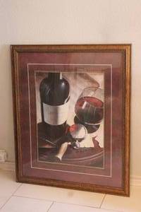 lot 180 image:  MONTAGE FRAMED WALL ART , 38  X 32