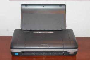 lot 203 image: HP OFFICEJET H470 PORTABLE INKJET PRINTER  NO POWER ADAPTER