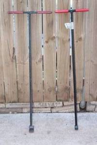 lot 291 image: TOTAL OF 2 36 SOLID STEEL WATER METER VALVE KEY WITH GRIPS