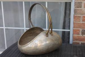 lot 308 image: ANTIQUE BRASS COAL BUCKET