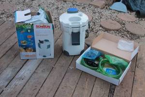 lot 321 image: AQUARIUM ACCESSORIES - SUNSUN OUTSIDE FILTER HW-303B EXTERNAL CANISTER FILTER  SEE PICS
