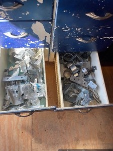 lot 296 image: LOT OF SIMPSON STRONG TIE TOP FLANGE. T STRAP TIES AND MORE&nbsp