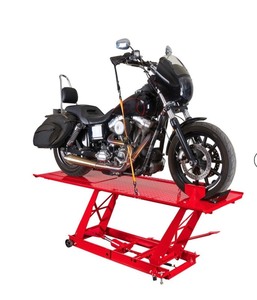 lot 319 image: 1000LB STEEL MOTORCYCLE LIFT COMPLETE VERY HEAVY BRING HELP