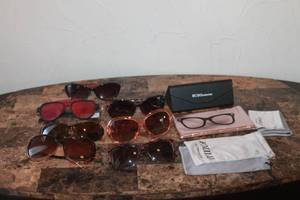 lot 102 image: TOTAL OF 7 ASSORTED LADIES  SUNGLASSES & ASSORTED CASES  SEE PICS