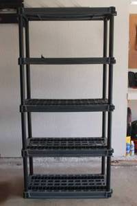 lot 115 image: PLANO 5-TIER SHELVING UNIT