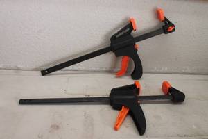 lot 128 image: TOTAL OF 2 QUICK GRIP  BAR F-CLAMPS