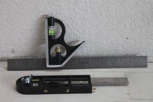 lot 147 image: PITTSBURGH 12 COMBINATION SQUARE & STAINLESS  7 COMBINATION SQUARE