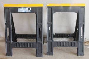lot 164 image: TWIN PACK COMPACT SAWHORSES
