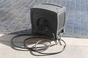 lot 168 image: SUNCAST HOSE STORAGE WITH HOSE  SEE PICS