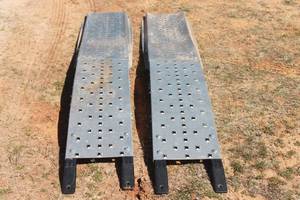 lot 10 image: SET OF FOLDING  TRAILER RAMPS