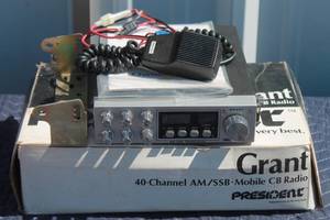 lot 58 image: PRESIDENT GRANT 40-CHANNEL AMSSB MOBILE CB RADIO ,MODEL 1005002