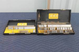 lot 158 image: GENEROUS AMOUNT DOALL PRECISION GAGE BLOCKS  WITH CARRY CASE,  SEE PICS