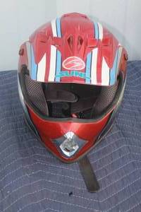 lot 214 image: SUNL MOTOCROSS HELMET SIZE SMALL