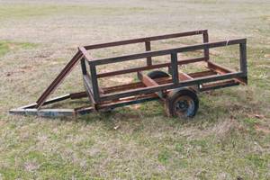 lot 232 image: STEEL UTILITY TRAILER 3FT X 65 LSEE VIDEO ATTACHED