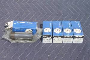 lot 34 image: TOTAL OF 5 ASSORTED SIZE LYNDEX CORP 5C COLLETS  SEE PICS&nbsp