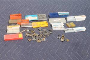 lot 35 image: GENEROUS AMOUNT OF ASSORTED BRAND CARBIDE INSERTS&nbsp  SEE PICS&nbsp