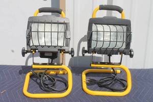 lot 123 image: TOTAL OF 2- COOPER LIGHTING FLOOD WORKLIGHTS PQS45&nbsp