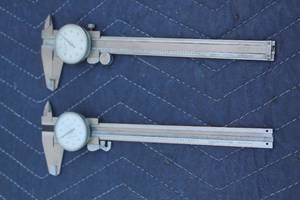lot 145 image: TOTAL OF 2- STAILESS STEEL 6 DIAL CALIPERS .001&nbsp