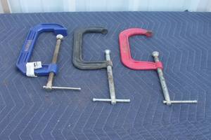lot 149 image: TOTAL OF 3- IRVIN &amp HUSKY&nbsp 6 C CLAMPS&nbsp