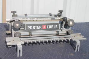lot 186 image: PORTER CABLE 4210 DELUXE DOVETAIL 12 JIG COMBINATION KIT WITH BOX&nbsp JOINT TEMPLATE&nbsp ATTATCHMENT