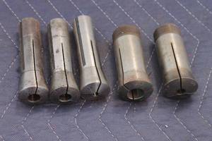 lot 221 image: TOTAL OF 5 INDUSTRIAL RB HIGH PRECISION MILLING COLLETS  SEE PICS&nbsp
