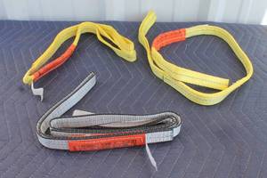 lot 225 image: TOTAL OF 3 LIFT ALL WEBMASTER  TUFF EDGE &nbsp WEB SLINGS , LBS CAPACITY 1600 &amp 2400&nbsp
