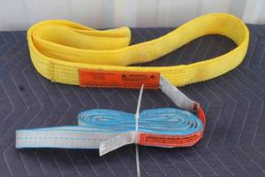 lot 226 image: TOTAL OF 2 WEB SLINGS , AMERICAN SLING CO &amp LIFT ALL WEBMASTER , LBS CAPACITY 1600 &amp 6400&nbsp