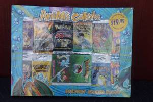 lot 129 image: VINTAGE FACTORY SEALED PACKS OF 1999 POKEMON ANIME TRADING CARD GAME PACK  UNOPENED  SEE PICS