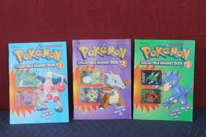 lot 135 image: TOTAL OF 3 VINTAGE GOLDEN BOOKS , POKEMON ORANGE ISLAND SERIES COLLECTIBLE MAGNET BOOKS 1,2,3  S