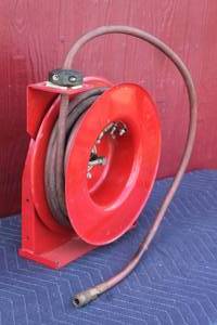 lot 156 image: AIR HOSE WITH REEL CRAFT REEL  SEE PICS