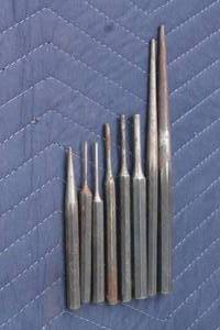 lot 215 image: TOTAL OF 8 PIN PUNCHES