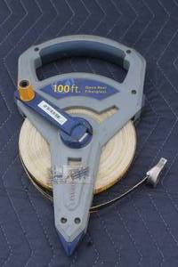 lot 222 image: KOBALT 100FT OPEN REEL FIBERGLASS TAPE MEASURE  ,KB6611