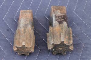 lot 227 image: TOTAL OF 2 RIDGID PIPE THREADER TAPS , 1 12  N.P.T & 2 N.P.T