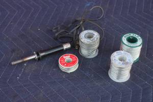 lot 274 image: LENK SOLDERING IRON WITH 4-SOLDERING ROLLS  SEE PICS