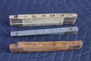 lot 276 image: TOTAL OF 3 FOLDING RULERS , RIDGID, LUFKIN, OXWALL