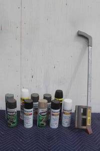 lot 331 image: RUST-OLEUM MARKING WAND WITH LOT OF SPRAYS