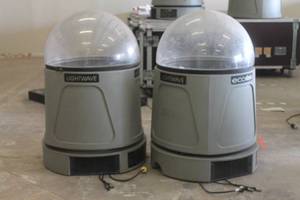 lot 43 image: TOTAL OF 2 HIGH ENDS SYSTEM INC ECODOME LIGHT HOUSING WITH BUILT IN BLOWERS USED TO HOUSE MOVING SPOTLIGHTS  SEE PICS&nbsp&nbsp