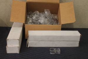 lot 53 image: GENEROUS AMOUNT OF CLEAR CLAMPS&nbsp