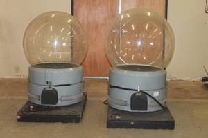 lot 71 image: TOTAL OF 2 HIGH ENDS SYSTEM INC ECODOME LIGHT HOUSING WITH BUILT IN BLOWERS USED TO HOUSE MOVING SPOTLIGHTS  SEE PICS&nbsp&nbsp