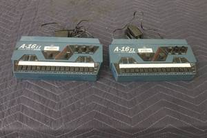 lot 35 image: TOTAL OF 2 PERSONAL MIXER BY AVIOM A-16II  POWER ON  WITH POWER ADAPTERS&nbsp