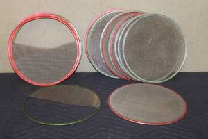 lot 179 image: 19 WIRE DIFFUSION SCRIMS FULL AND HALF MOON 15.5 DIAM
