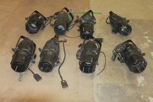 lot 162 image: 8 ON STAGE ETC SOURCE FOUR LIGHTING STAGE LIGHTS CASING ONLY&nbsp