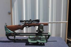 lot 31 image: RIFLE WITH TASCO 3-9X40 SCOPE