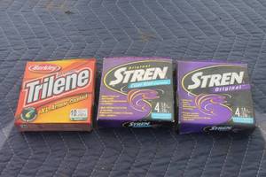 lot 68 image: TOTAL OF 3PK FISHING LINES , TRILENE & STREN