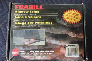 lot 154 image: FRABILL MINNOW 2153 SEINE NET IN ORIGINAL BOX