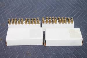 lot 133 image: TOTAL OF 2 BOXES ASSORTED BRAND .223 AMMUNITION